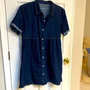 Dark denim dress